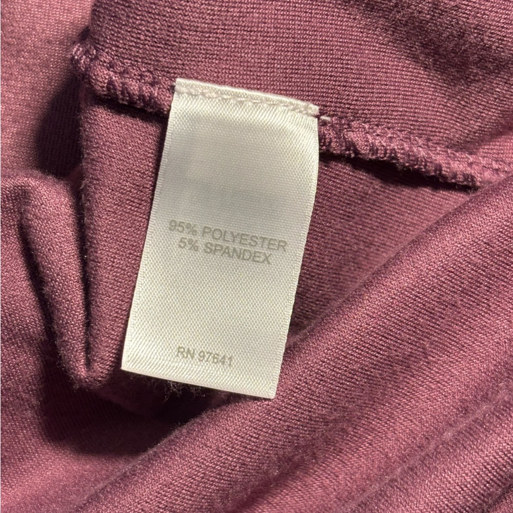 J. Jill Pure Jill Women’s Velour Tunic Dress Long Sleeve A-Line Purple Size M - Picture 6 of 9